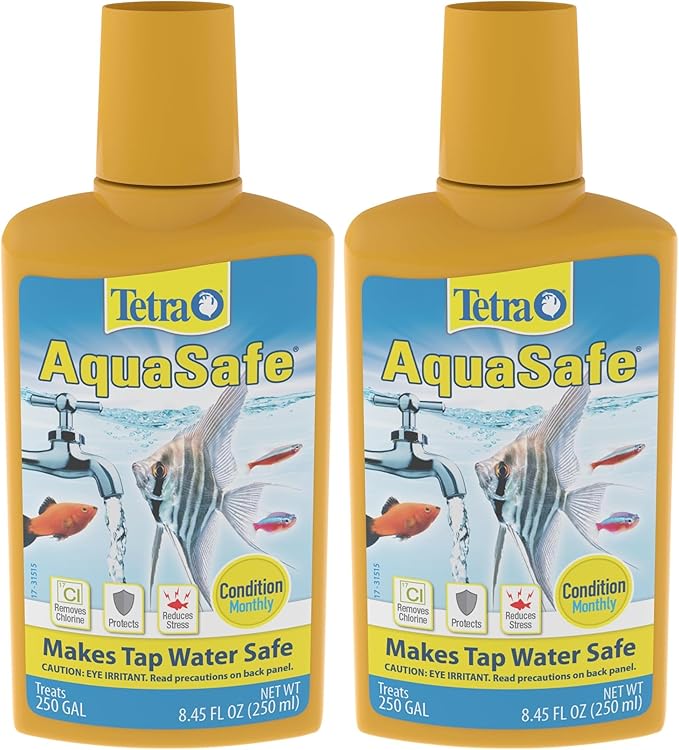 Tetra 16172 AquaSafe Fish Tank Water Conditioner, 8.45 fl oz (Pack of 2)