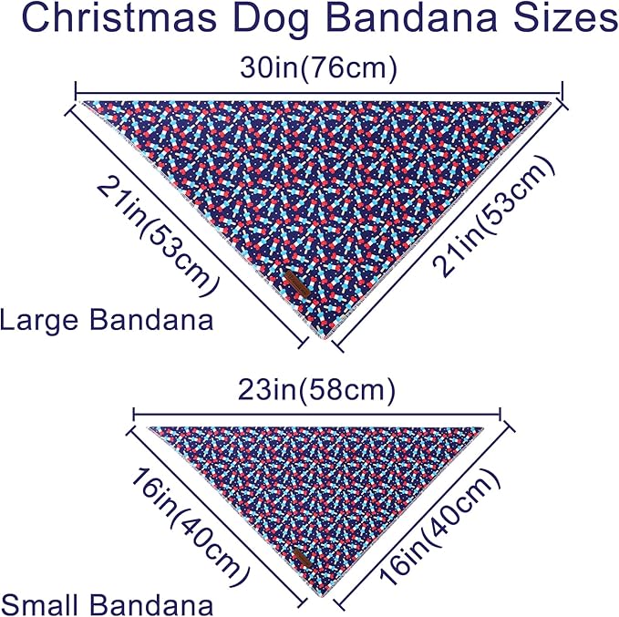 4th of July Dog Bandana, Patriotic Bandana for Small Medium Dog, Cute Patriotic Puppy Bandana, Cotton American Flag Pet Triangle Bid Scarf Kerchief for Girl Boy Dogs or Cats