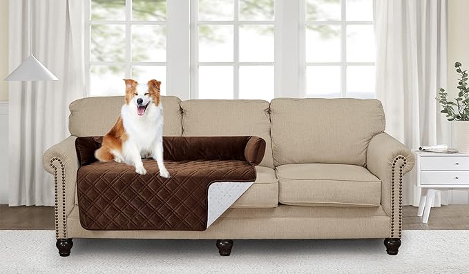 Brilliant Sunshine Premium Calming Dog Bed Mat, Silky Velvet, Removable Washable Cover, Cushion Protector and Couch Covers for Dogs, Pets, Cats, Large, Chocolate