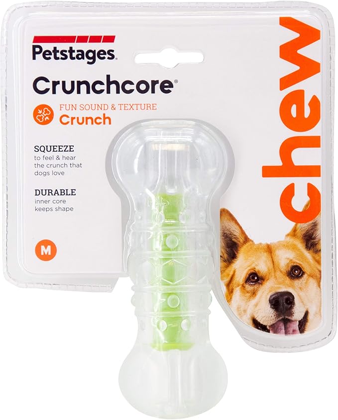 Petstages Crunchcore Bone Water Bottle Alternative Dog Chew Toy, Medium (Pack of 2)