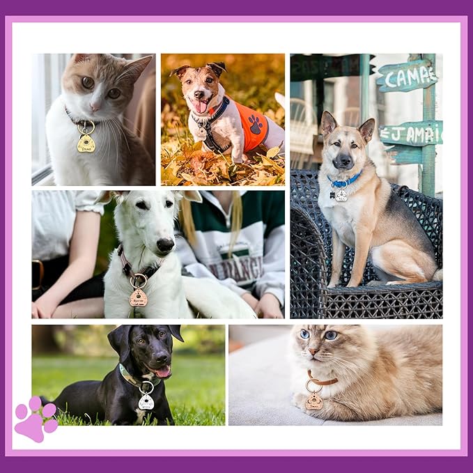 Goth Cat Tags Personalized Halloween Gifts for Dogs, Spooky Pet ID Tags,Boo Basket Stuffers, Summon My Mom Dad,Custom Anti-Lost Dog Name Collar Plate for Small Large Dogs Cats