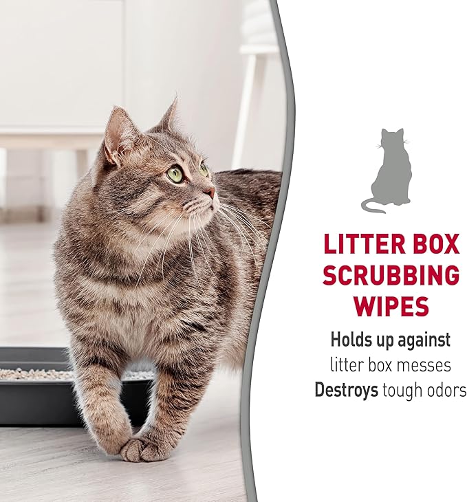 Nature’s Miracle Litter Box Scrubbing Wipes 30 Count (Pack of 2)