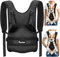 Pawaboo Pet Dog Front Carrier Backpacks, Legs Out Pet Carrier Backpack for Dogs, Adjustable Dog Chest Carriers Purse for Small Medium Dogs Hands Free for Travel Hiking Cycling Camping, XL, Black