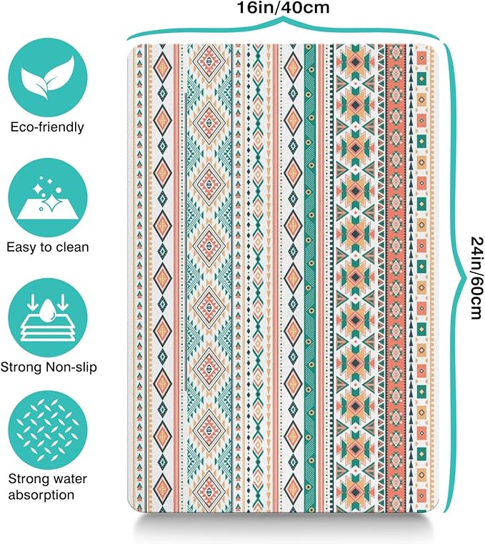 Pet Feeding Mat for Floors Waterproof Dog Mat for Food and Water Absorbent Quick Dry Non Slip mat for Cat Bowls