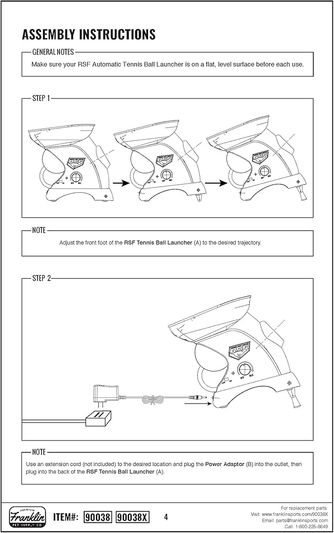 Franklin Pet Supply Ready Set Fetch Automatic Tennis Ball Launcher Dog Toy - Authentic Tennis Ball Thrower - Launchesup to 40' - Interactive Pet Toy