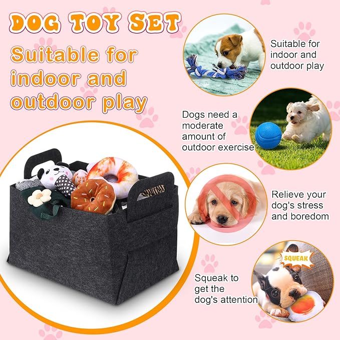 Abbylike 50 Pcs Puppy Supplies Starter Kit for Small Dogs Puppy Essentials Includes Leash, Bowls, Teeth Brushes, Water Bottle, and More Accessories for Dogs Pet Day Welcome Gift(Black)