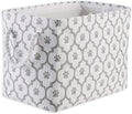 Bone Dry Pet Storage Collection Lattice Paw Print, Medium Rectangle, White/Gray
