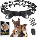 PetJett Prong Collar for Dogs - Adjustable Training Collar No Pull Choke Collar for Dogs, Pinch Collar for Dog, Walking Tool for Small, Medium, or Large Breed - Stainless Steel Metal Choker Chain