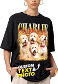 Mit & Mia Custom Your Own Bootleg Rap Shirts for Boyfriend Girlfriend Face Shirt with Photo Gift for Him Her Pet Lovers