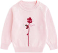 Simplee kids Baby Girl Knit Sweater with Bear in The Pocket Toddler Pullover Sweater Cute Fall Winter Clothes