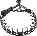 Herm Sprenger Black Stainless Steel Dog Collar with Short Links and Quick Release ClicLock Buckle Made in Germany (20in x 3.0mm (Neck Size up to 16-17in)