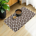 Dog Food Mat 16X24 Inch Pet Feeding Absorbent Mats for Floor Cat Water Bowl Placemats Non-Slip Washable Dog Mat for Food and Water