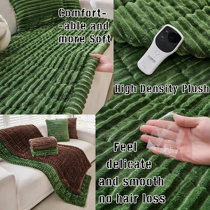 Sofa Cover Fuzzy Couch Cover for Pet, Couch Covers for Dogs Washable Non-Slip Sofa Slipcover Cushion Protector Pets Friendly Mat Bed