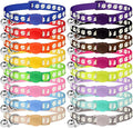 16 PCS Breakaway Cat Collars,Kitten Collar with Bell Cat Collars for Boy Girl Cats Breakaway Collar for Cats Glow in The Dark 6-9 Inch
