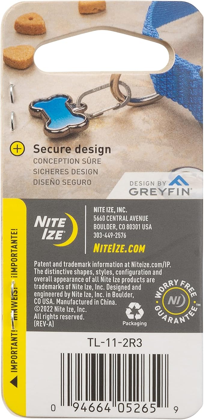 Nite IZE MicroLink Pet Tag Carabiner, Stainless Steel Cat and Dog Tag Clip, 2 Count (Pack of 1)