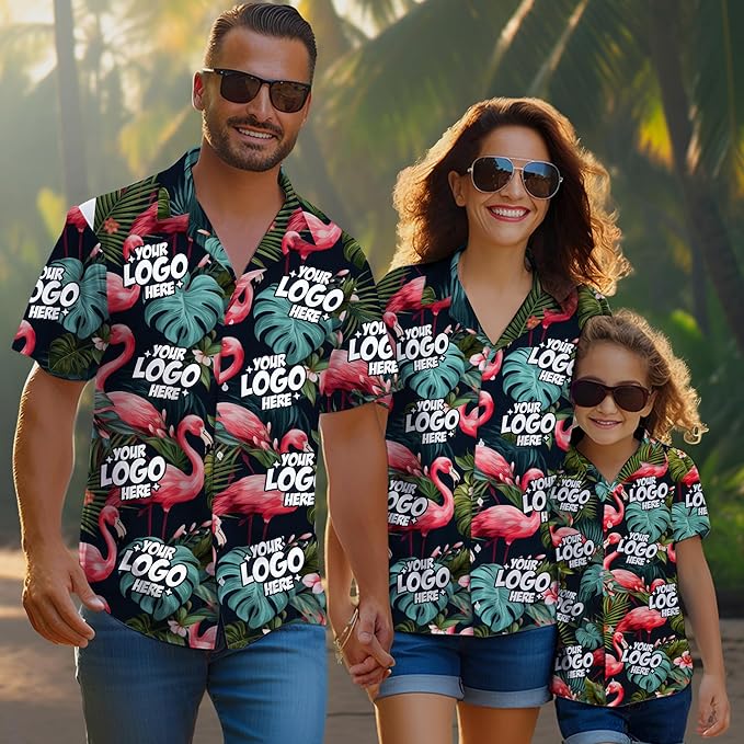 Custom Hawaiian Shirt with Face Photo Picture for Men Women Kids Youth Adult, Tropical Personalized Hawaiian Shirts Gift