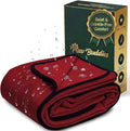 Paw Buddies Waterproof Blanket 80"x90" – Reversible Microfleece Throw for Couples, Pets & Family – Leakproof, Machine Washable Bed & Sofa Protector for Home or Travel