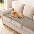 H.VERSAILTEX Plush Chenille Couch Cover for 3 Cushion Couch Anti Slip Washable Sofa Slipcovers Soft and Durable Furniture Protector for Dogs Cats Kids (27.5" x 71", Taupe)