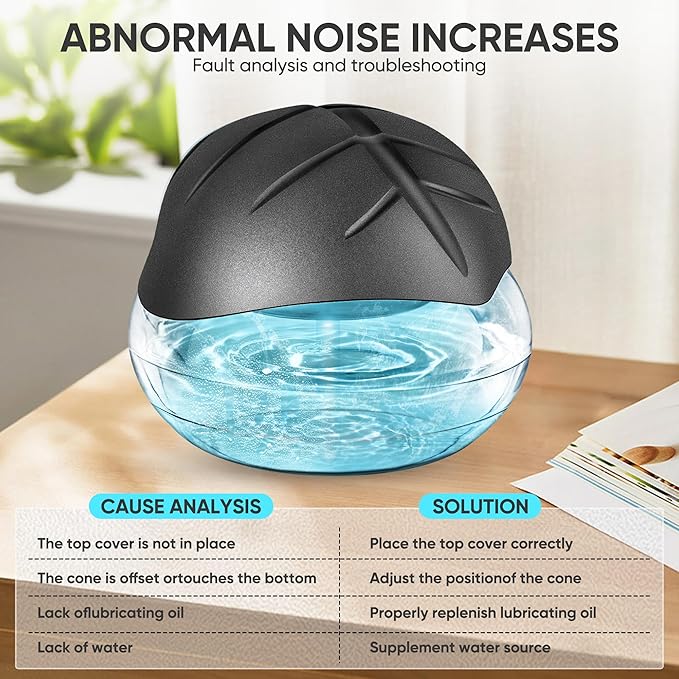 Water Based Air Purifier for Home with Essential Oil Diffuser and Humidifier Function, Rainbow Air Washer with LED Night Light, Freshener for Smoke and Pet Odors, Includes 6x10ml Essential Oils
