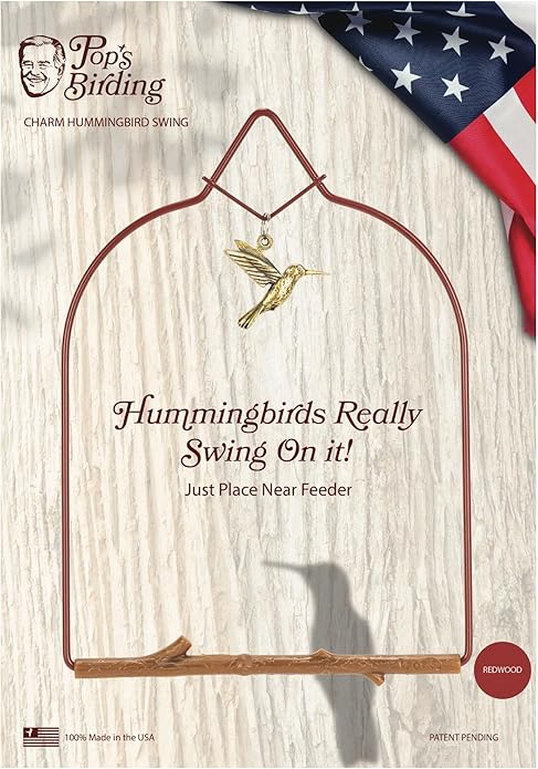 Hummingbird Charm, Red