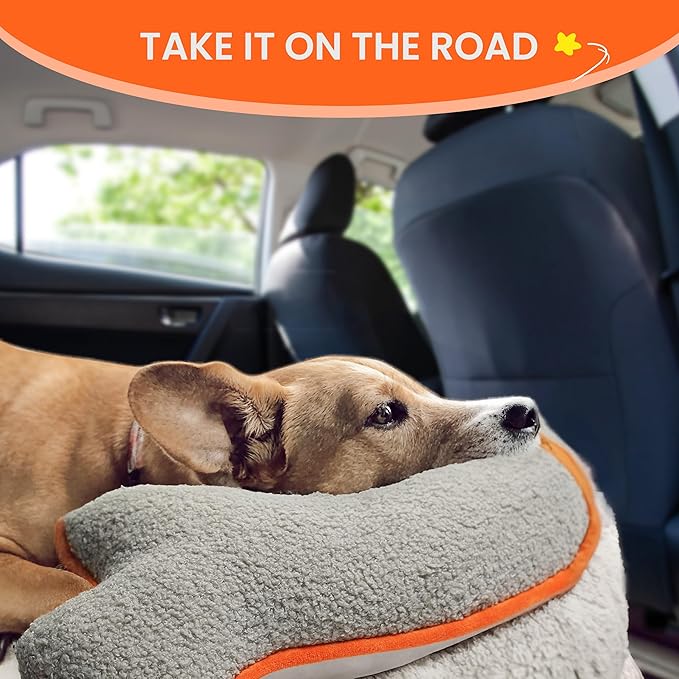 Dog Bed Pillow, Soft Dog Pillows for Dogs, Head & Neck Support for Dogs, Kids, Adults,Washable Dog Calming Pillows for Better Sleep for Medium Pet