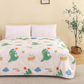 WenBags Waterproof Dog Bed Cover 40*60 Inches Throw Size,Pet Hair Resistant Reversible Couch Cover Mattress Protector,Leakproof Bed Liner/Sheet/Blanket for Adults Elderly Pets (Cute Dinosaurs, 40*60)