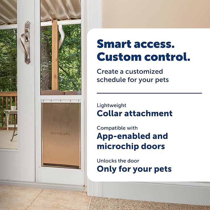 PetSafe SmartDoor Connected Pet Door Key - Provides Smart, Personalized Access for Your Dogs & Cats While Keeping Out Strays & Wildlife - Compatible with SmartDoor Connected Pet Door - Large