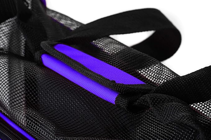 Pawer Soft-Sided Pet Carrier for Cat and Small Dog,Violet Color,Medium Size,Washable Cloth Airline Approved Travel Tote,with 2 Mesh Opens and a Strap for Carry,Multiple Colors Available