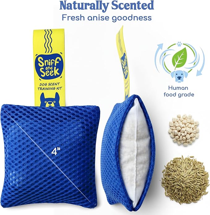 Race&Herd Original Dog Scent Training Kit, Scent Work Training Kit for Dogs - Nosework for Dog Mental Stimulation Agility Training Equipment for Dogs, Brain Games Smell Training Kit for Loss of Smell