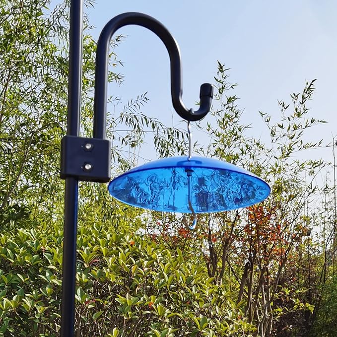 Small Rain Cover for Bird Feeder - Mini Blue 8" X 2 PC Small Hanging Weather Guard Protective Dome - Dia. 20CM