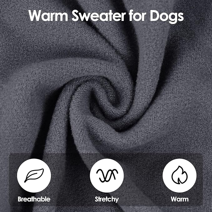 SUNFURA Hair Sticky Cat Clothes, Cat Sweater for Cats Only, 4-Legged Fleece Sweaters Kitten Pajamas Reduce Shedding Fur, Warm Pullover Shirts for Cats, Army Green L