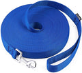AMAGOOD Long Dog Leash for Training 15FT 20FT 30FT 50FT 100FT Long Dog Lead for Medium and Small Dogs Training,Tie Out,Play,Camping(15feet, Blue)