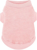 Cozy and Functional Dog Shirts for Small Puppies: Stretchable Pink Attire with Easy-On Design, Ideal for Chihuahuas and Yorkies - Enhance Comfort and Playfulness on Chill Days Large