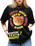 H-DEWALL Custom Shirts Custom Bootleg Rap Shirt for Him Custom Face Shirt with Photo Pet Custom Tees Gift for Dog Cat Lover