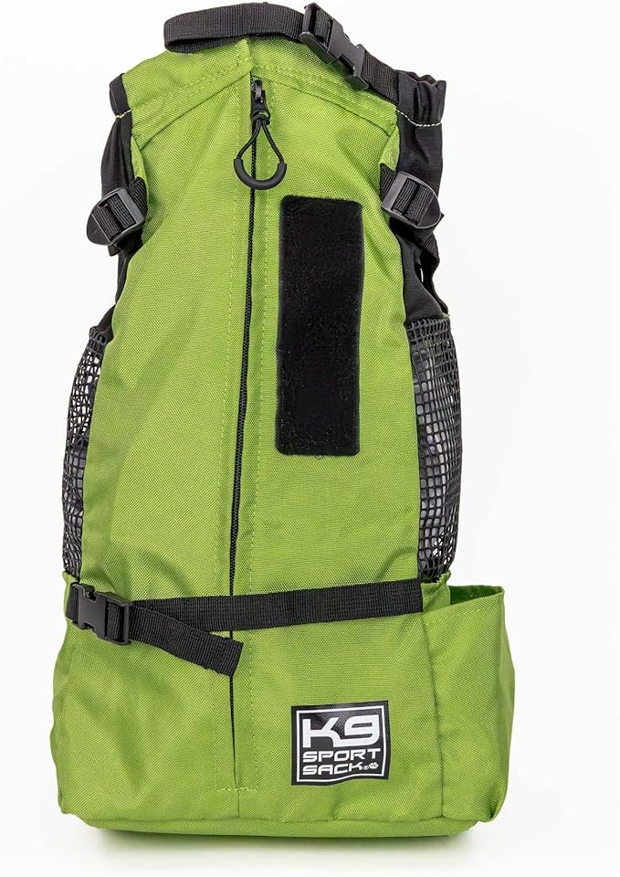 K9 Sport Sack Trainer - X-Small, Greenery - Ideal for Dogs with 9-12” Back Length - Backpack-Style Training Carrier - Meant for Quick, Non-Strenuous Activities