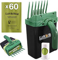 Neater Pet Brands Lift N’ Bag 2.0 Dog Pooper Scooper with Bag Attachment for Small to Large Dogs, New & Improved Design, 60 Refill Bags, Heavy Duty Dog Poop Scooper for Yard & Walks, One-Hand Use