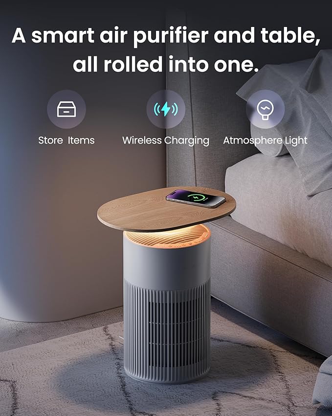 SwitchBot Air Purifier for Home Large Room up to 3620 ft², Pet Mode, Support Matter, 21dB, Washable Pre-filter, Aromatherapy, Works with Alexa, Google Home, Apple Home, Ideal for Odor, Dust & Pet Hair