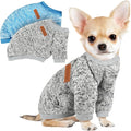 2 Pcs Dog Sweaters for Small Dogs Girl Boy Winter Fleece Clothes Warm Soft Dog Sweatshirt Outfit for Dogs Cats Pet Apparel