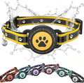Airtag Cat Collar Breakaway, Reflective Cat Collar with AirTag Holder and Bell, Compatible with Apple Air Tag, Comfortable Padding, Adjustable, Durable (Yellow, XS)