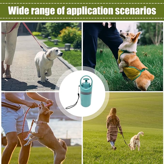 Pooper Scooper for Dog, Portable Dog Poop Holder with Waste Bag Pouch, Sanitary Pet Waste Picker Upper with Claw Pickup Tool, Small & LargeDogs Poop Scoop, Travel Pet Accessories for Walking