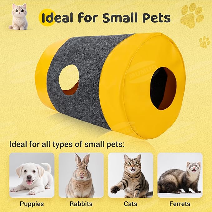 Cat Play Bag Collapsible Cat Tunnel Activity Center Mat Play Rug Cats Activity Adventure Carpet Cats Bags Drill Sleeping Bag Crinkle Bags for Indoor