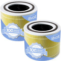 LEVOIT Core 300-P Replacement Filter Air Purifier Pet Allergy, Genuine Core300S-P Filters, Supports HEPA Sleep Mode, High-Efficiency Activated Carbon, Core 300-RF-PA, Yellow, 2 Pack