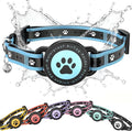 Airtag Cat Collar Breakaway, Reflective Cat Collar with AirTag Holder and Bell, Compatible with Apple Air Tag, Comfortable Padding, Adjustable, Durable (Blue, XS)