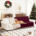Waterproof Dog Bed Cover, Non-Slip Dog Blanket for Couch, Couch Covers for Dogs Washable, Pet Blanket for Furniture, Pet Bed Mat for Sofa, Car, Pet Supplies Christmas (68x82 Inch, Burgundy)