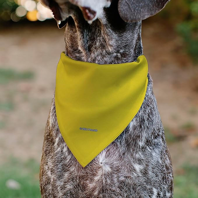 Peanuts Pet Bandana Peanuts Woodstock Pose Close Up Yellow Slip On Collar Bandana Only