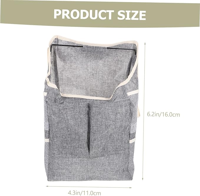 Pet Storage Pouch Breathable Hanging Organizer for Toys and Food Household Accessory Grey Convenient and Safe for Pets Boys and Girls and Home Organization