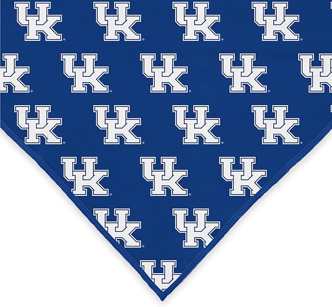 Kentucky Wildcats Officially Licensed Bandana for Dogs and Cats | Fits Pets Great Gift Idea | Easy-to-Tie (Large, 28")