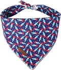 4th of July Dog Bandana, Patriotic Bandana for Small Medium Dog, Cute Patriotic Puppy Bandana, Cotton American Flag Pet Triangle Bid Scarf Kerchief for Girl Boy Dogs or Cats