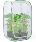 36" Outdoor Mesh Plant Enclosure, Plant Cover for Pests, Bird and Pest Protection Guard for Fruit, Vegetables, Flowers and Herbs Pop-Up Cage 24 x 24 x 36 Inches