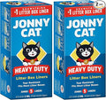 Jonny Cat Litter Box Liners: Heavy Duty - Tear & Leak Resistant - Drawstring Close - Jumbo,5 Count (Pack of 2)